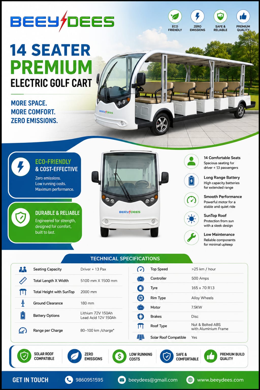 Beeydees Industrial Electric Vehicle