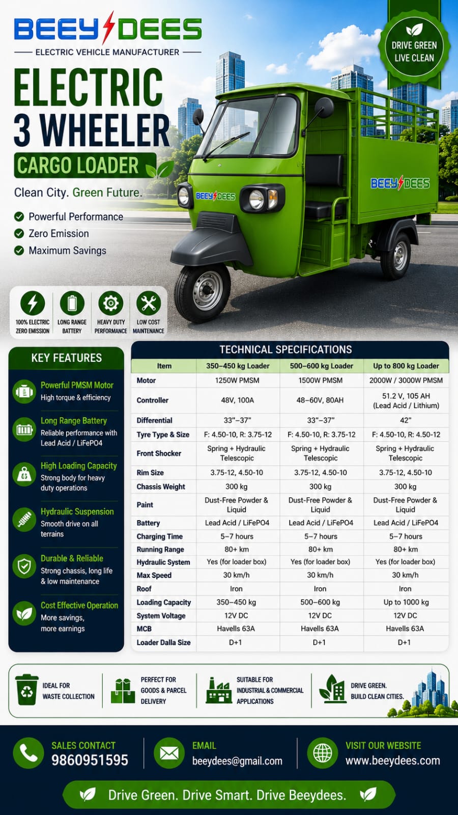 Beeydees Special Purpose Electric Vehicle