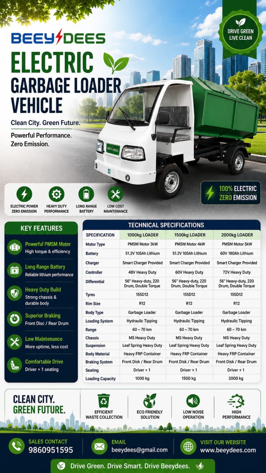 Beeydees Electric Commercial Vehicle