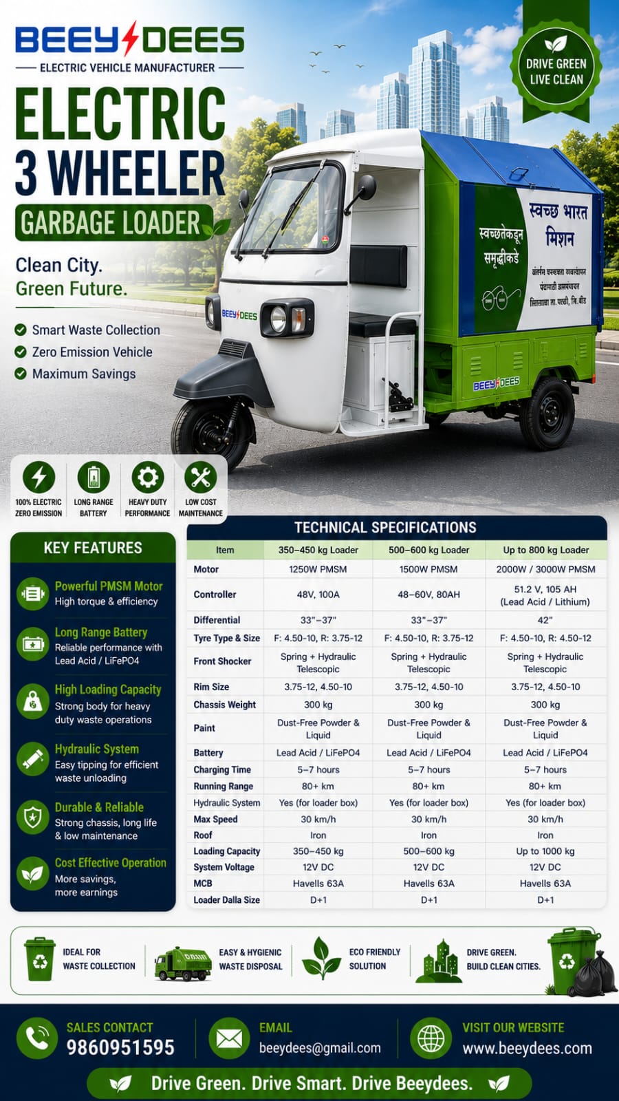 Beeydees Electric Passenger Mobility Vehicle